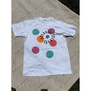 Vintage Atlanta 90s Graphic T-Shirt Size Large White 100% Cotton Made In USA